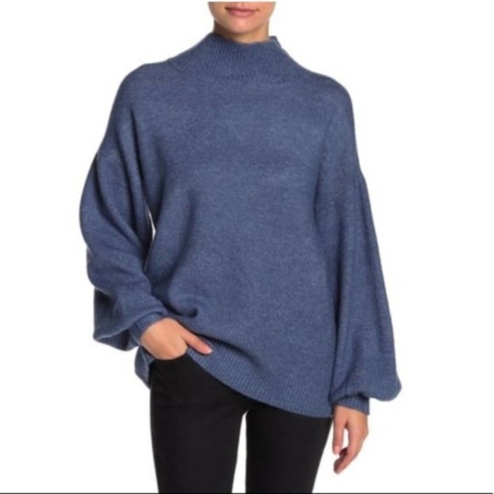NWT VINCE CAMUTO Mutton Sleeve Mock Neck Sweater